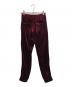 MYNE (マイン) VELOUR TRACK PANTS/MYNEパンツ レッド サイズ:不明：5000円