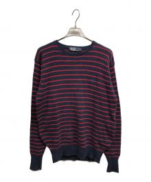 RALPH LAUREN（ラルフローレン）の古着「ボーダーニット」｜ネイビー×レッド