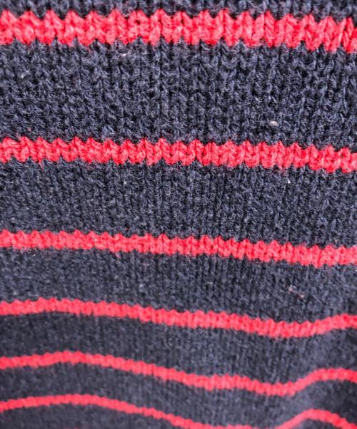 RALPH LAUREN（ラルフローレン）RALPH LAUREN (ラルフローレン) ボーダーニット ネイビー×レッド サイズ:Lの古着・服飾アイテム