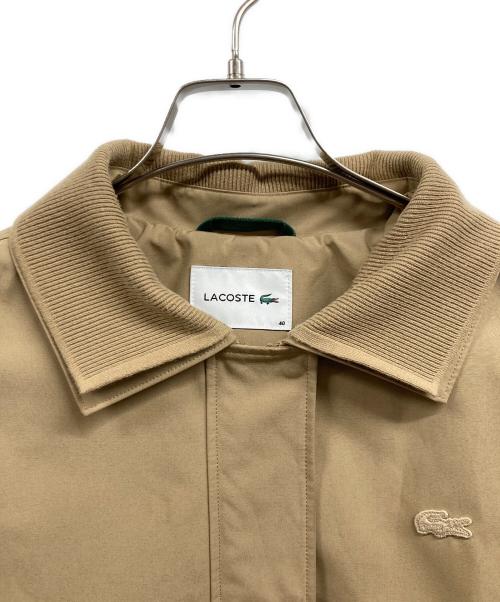 LACOSTE（ラコステ）LACOSTE (ラコステ) ダブルカラーロングスプリングコート ベージュ サイズ:40の古着・服飾アイテム
