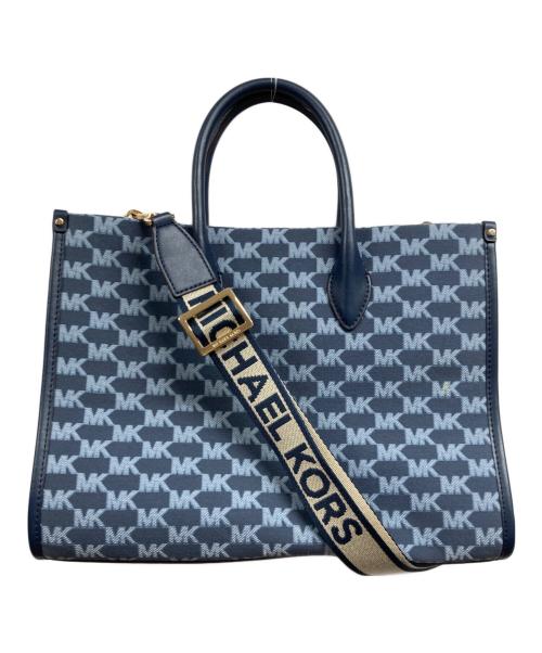 MICHAEL KORS（マイケル・コース）MICHAEL KORS (マイケル・コース) 2WAYミレラトートバッグ ブルーの古着・服飾アイテム