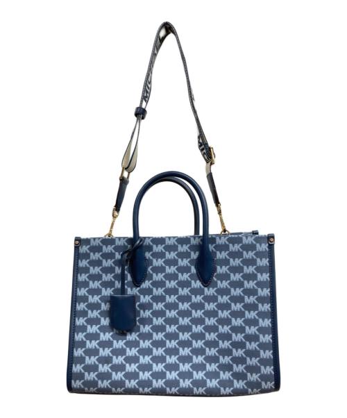 MICHAEL KORS（マイケル・コース）MICHAEL KORS (マイケル・コース) 2WAYミレラトートバッグ ブルーの古着・服飾アイテム