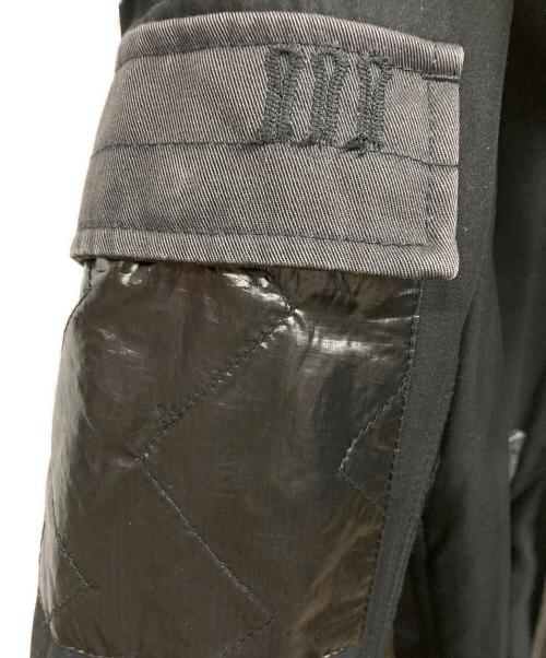 DIESEL（ディーゼル）DIESEL (ディーゼル) 切替デザインフーデッドコート ブラック サイズ:Mの古着・服飾アイテム