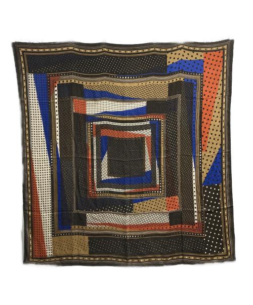 manipuri（マニプリ）manipuri (マニプリ) ウールシルクストール ブラウンの古着・服飾アイテム