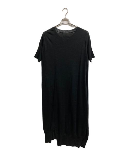 REGULATION Yohji Yamamoto（レギュレーションヨウジヤマモト）REGULATION Yohji Yamamoto (レギュレーションヨウジヤマモト) 半袖ワンピース ブラック サイズ:2の古着・服飾アイテム