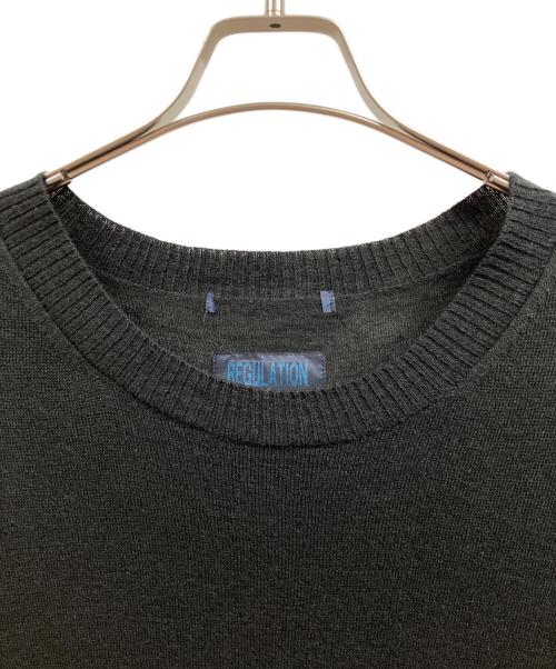 REGULATION Yohji Yamamoto（レギュレーションヨウジヤマモト）REGULATION Yohji Yamamoto (レギュレーションヨウジヤマモト) 半袖ワンピース ブラック サイズ:2の古着・服飾アイテム