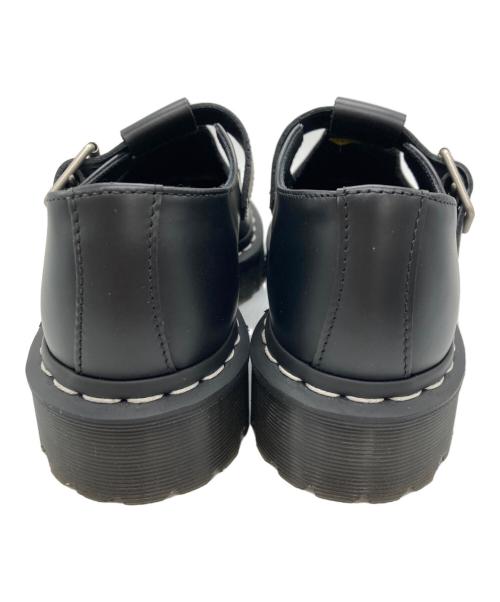 Dr.Martens（ドクターマーチン）Dr.Martens (ドクターマーチン) POLLEY BEX ホワイトステッチ Tバー シューズ ブラック サイズ:UK4の古着・服飾アイテム