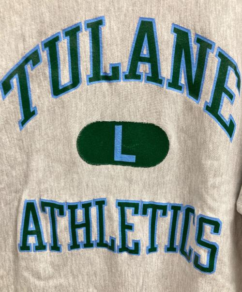 Champion REVERSE WEAVE（チャンピオン リバース ウィーブ）Champion REVERSE WEAVE (チャンピオン リバース ウィーブ) 90’s プリントスウェット グレー サイズ:Lの古着・服飾アイテム