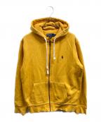 POLO RALPH LAURENポロ・ラルフローレン）の古着「ジップパーカー/POLO RALPH LAURENパーカー」｜イエロー