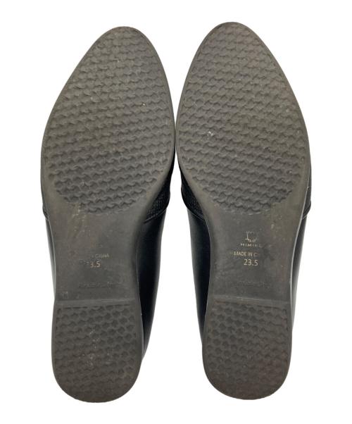 卑弥呼（ヒミコ）卑弥呼 (ヒミコ) 軽量レザースリッポン ブラック サイズ:23.5の古着・服飾アイテム