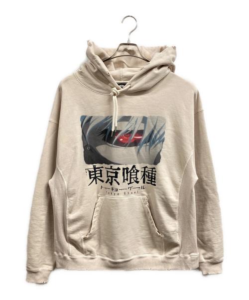 THE SUGAR PUNCH（シュガーパンチ）THE SUGAR PUNCH (シュガーパンチ) 東京喰種 (トーキョーグール) TOKYO GHOUL Hoodie ベージュ サイズ:Ｓの古着・服飾アイテム