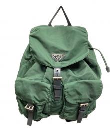 PRADA（プラダ）の古着「ナイロンリュック」｜グリーン