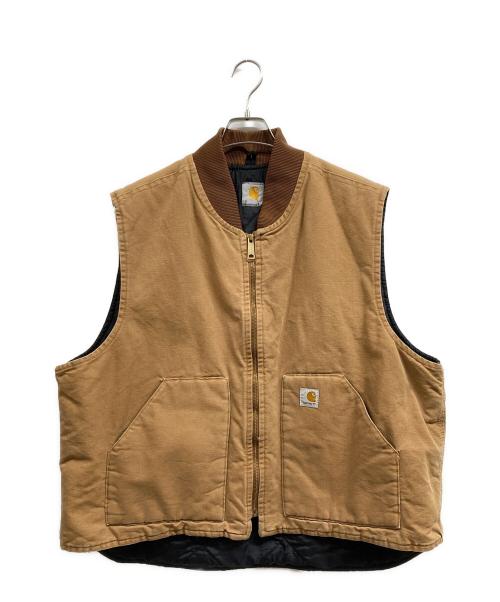 CarHartt（カーハート）CarHartt (カーハート) ダックベスト ブラウン サイズ:2XLの古着・服飾アイテム