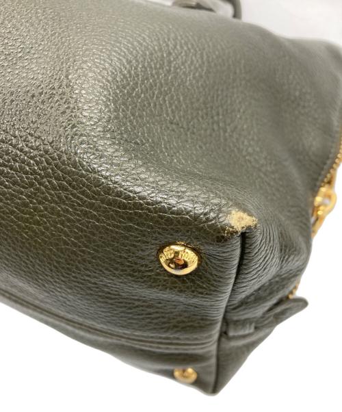 MIU MIU（ミュウミュウ）MIU MIU (ミュウミュウ) 2WAYショルダーバッグ グリーンの古着・服飾アイテム