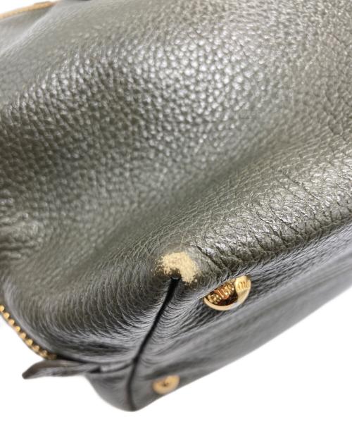 MIU MIU（ミュウミュウ）MIU MIU (ミュウミュウ) 2WAYショルダーバッグ グリーンの古着・服飾アイテム