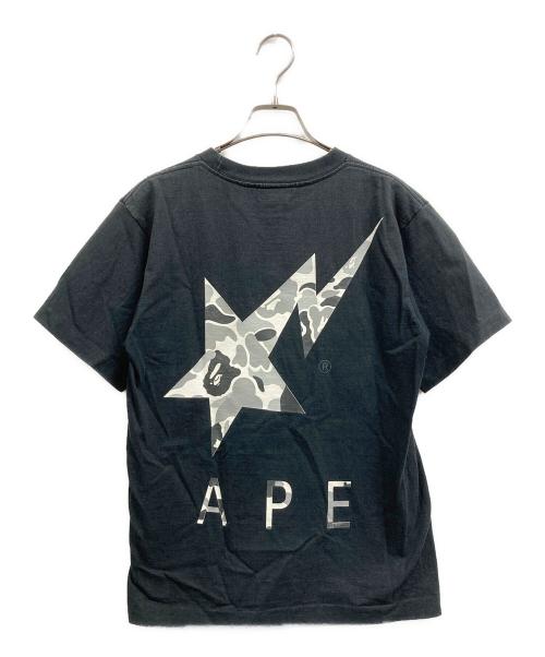 BAPESTA（ベイプスタ）BAPESTA (ベイプスタ) プリントTシャツ ブラック サイズ:Mの古着・服飾アイテム
