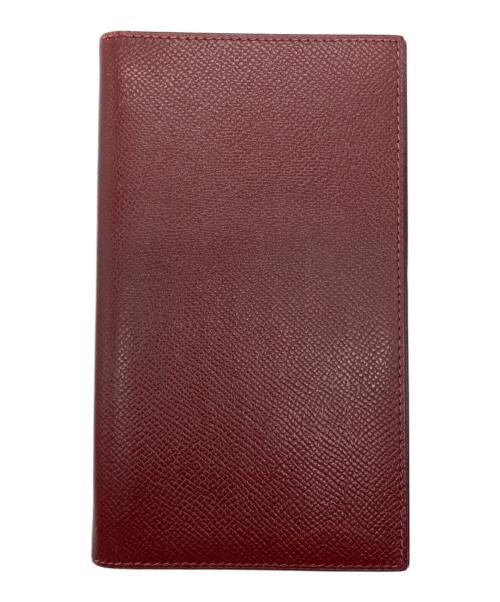 HERMES（エルメス）HERMES (エルメス) 手帳カバー ワインレッドの古着・服飾アイテム