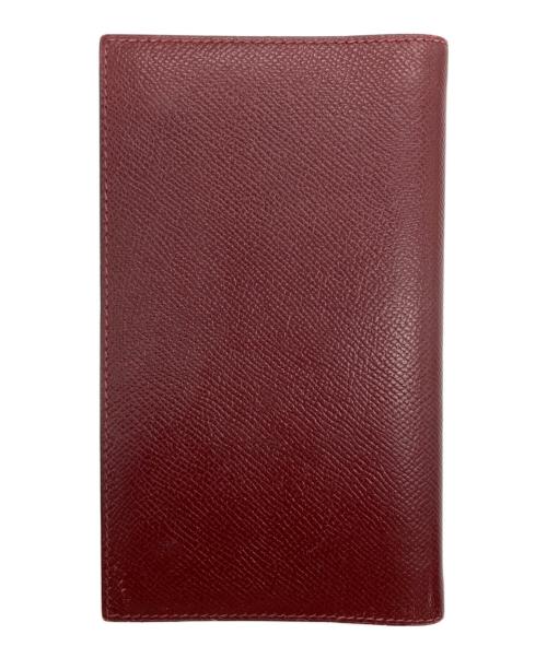 HERMES（エルメス）HERMES (エルメス) 手帳カバー ワインレッドの古着・服飾アイテム