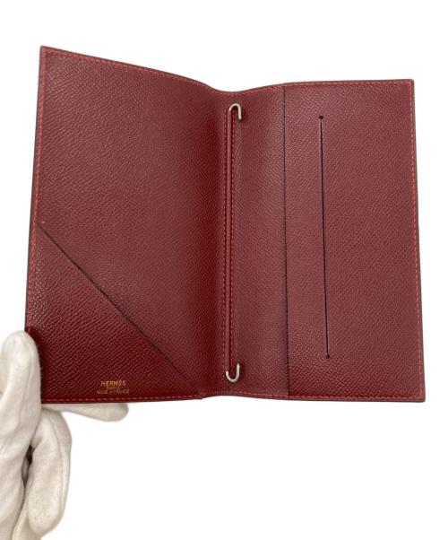 HERMES（エルメス）HERMES (エルメス) 手帳カバー ワインレッドの古着・服飾アイテム