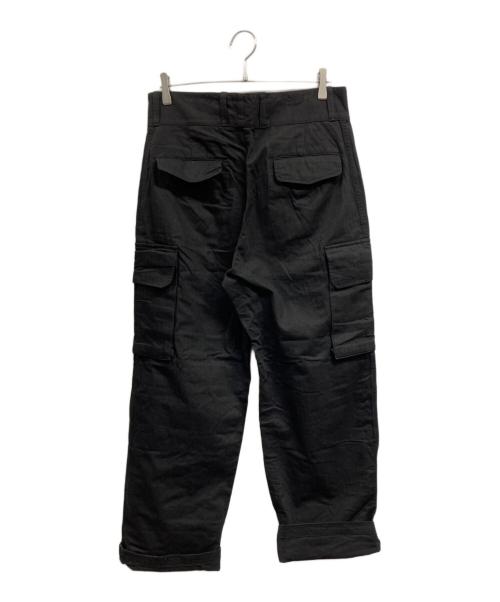HOUSTON（ヒューストン）HOUSTON (ヒューストン) FRENCH MILITARY M-47 PANTS ブラック サイズ:35の古着・服飾アイテム