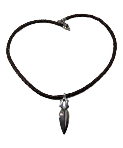 POLICE（ポリス）POLICE (ポリス) レザーペンダントネックレス ブラウンの古着・服飾アイテム