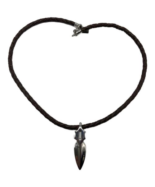 POLICE（ポリス）POLICE (ポリス) レザーペンダントネックレス ブラウンの古着・服飾アイテム