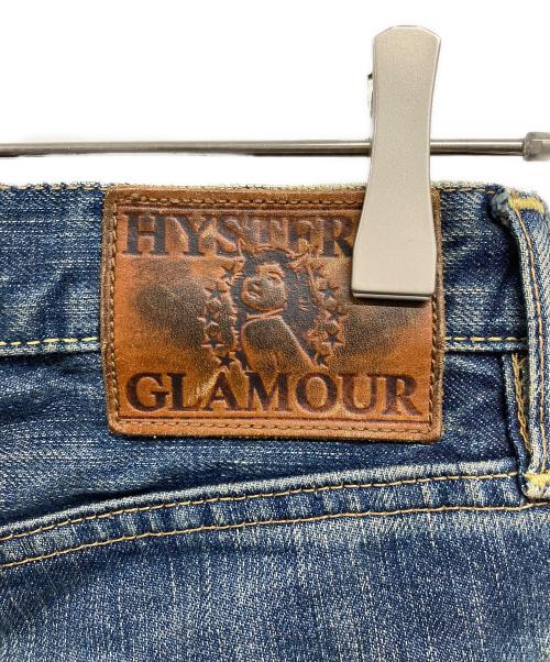 Hysteric Glamour（ヒステリックグラマー）Hysteric Glamour (ヒステリックグラマー) スタッズ ダメージデニム インディゴ サイズ:28の古着・服飾アイテム