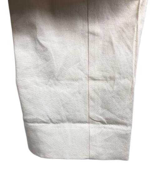 BALLSEY（ボールジィ）BALLSEY (ボールジィ) テンセルリネンストレッチ ノーカラージャケット アイボリー サイズ:34の古着・服飾アイテム