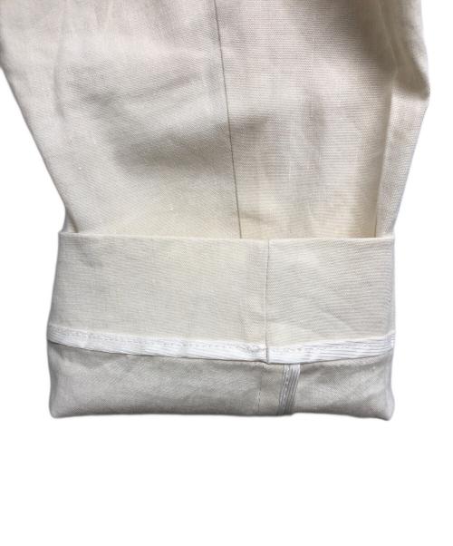 BALLSEY（ボールジィ）BALLSEY (ボールジィ) テンセルリネンストレッチ ノーカラージャケット アイボリー サイズ:34の古着・服飾アイテム