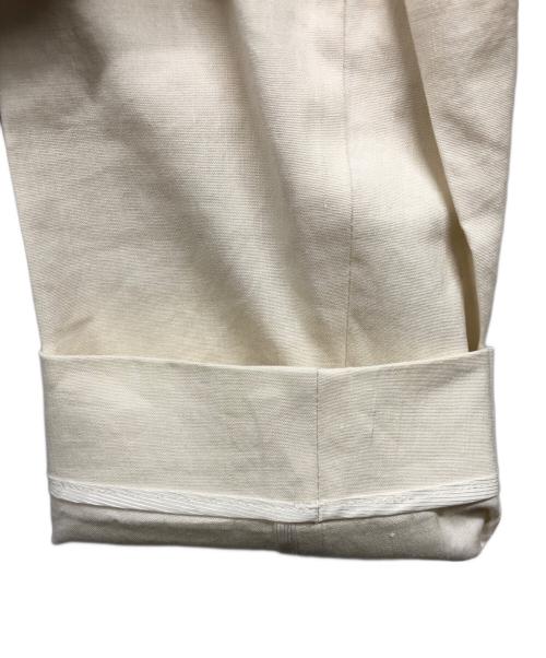 BALLSEY（ボールジィ）BALLSEY (ボールジィ) テンセルリネンストレッチ ノーカラージャケット アイボリー サイズ:34の古着・服飾アイテム