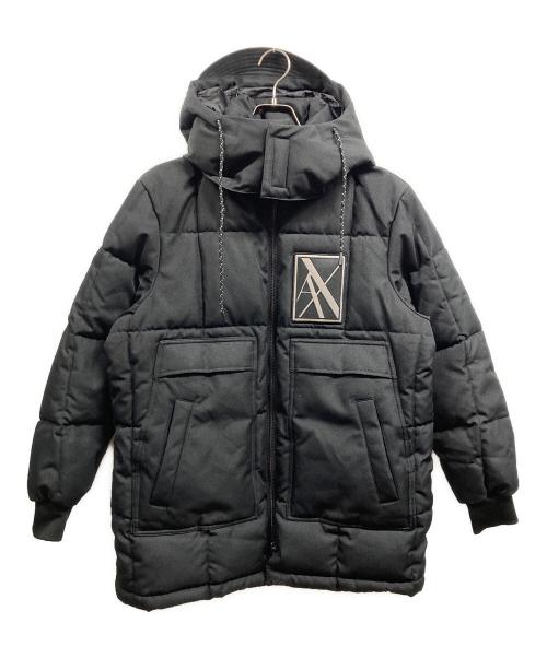 ARMANI EXCHANGE（アルマーニ エクスチェンジ）ARMANI EXCHANGE (アルマーニ エクスチェンジ) PUFFER JACKET ブラック サイズ:Ｓの古着・服飾アイテム