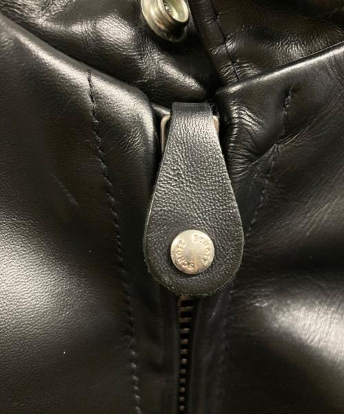 Schott（ショット）Schott (ショット) ライナー付シングルライダースレザージャケット ブラック サイズ:38の古着・服飾アイテム