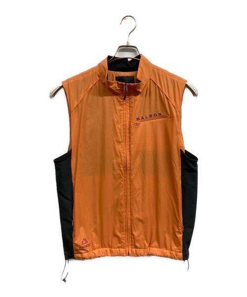 MALBON GOLF（マルボンゴルフ）MALBON GOLF (マルボンゴルフ) POLARTEC ALPHA VEST オレンジ サイズ:Mの古着・服飾アイテム