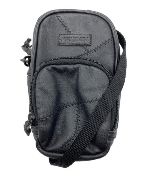 SUPREME（シュプリーム）Supreme (シュプリーム) patchwork leather small shoulder bag ブラックの古着・服飾アイテム