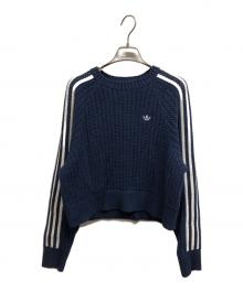 adidas（アディダス）の古着「ADICOLOR KNITTED CREW SWEATSHIRT」｜ネイビー