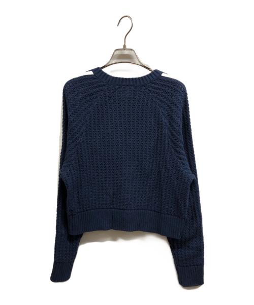adidas（アディダス）adidas (アディダス) ADICOLOR KNITTED CREW SWEATSHIRT ネイビー サイズ:Mの古着・服飾アイテム