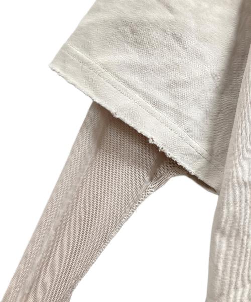 Acne studios（アクネ ストゥディオズ）ACNE STUDIOS (アクネ ストゥディオズ) レイヤードカットソー ベージュ サイズ:XXSの古着・服飾アイテム