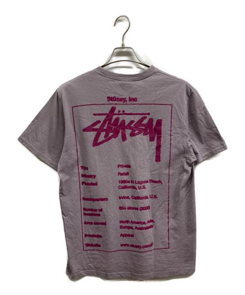 stussy（ステューシー）stussy (ステューシー) プリントTシャツ	/stussyTシャツ パープル サイズ:Mの古着・服飾アイテム