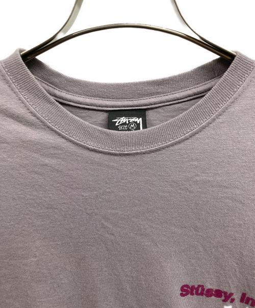 stussy（ステューシー）stussy (ステューシー) プリントTシャツ	/stussyTシャツ パープル サイズ:Mの古着・服飾アイテム
