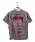 stussy (ステューシー) プリントTシャツ	/stussyTシャツ パープル サイズ:M：7000円