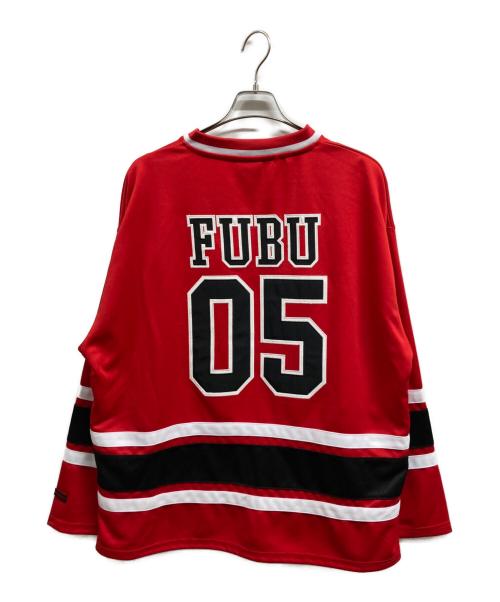FUBU（フブ）FUBU (フブ) HOCKEY SHIRTS レッド サイズ:XL 未使用品の古着・服飾アイテム