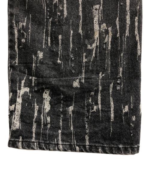 ADSB ANDERSSON BELL（アンダースンベル）ADSB ANDERSSON BELL (アンダースンベル) ストライプデニムパンツ ブラック サイズ:78.5cm (W31)の古着・服飾アイテム