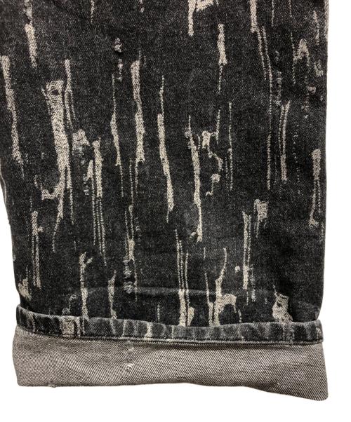 ADSB ANDERSSON BELL（アンダースンベル）ADSB ANDERSSON BELL (アンダースンベル) ストライプデニムパンツ ブラック サイズ:78.5cm (W31)の古着・服飾アイテム