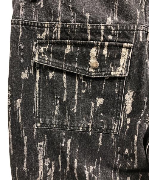 ADSB ANDERSSON BELL（アンダースンベル）ADSB ANDERSSON BELL (アンダースンベル) ストライプデニムパンツ ブラック サイズ:78.5cm (W31)の古着・服飾アイテム