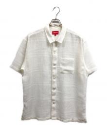 SUPREME（シュプリーム）の古着「mesh stripe s/s shirts」｜ホワイト