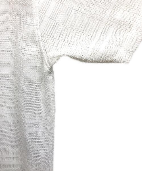 SUPREME（シュプリーム）Supreme (シュプリーム) mesh stripe s/s shirts ホワイト サイズ:Lの古着・服飾アイテム