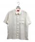 Supreme（シュプリーム）の古着「mesh stripe s/s shirts」｜ホワイト