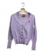 Vivienne Westwood RED LABELヴィヴィアンウエストウッドレッドレーベル）の古着「Vネックカーディガン」｜パープル