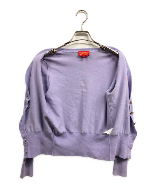 Vivienne Westwood RED LABEL（ヴィヴィアンウエストウッドレッドレーベル）Vivienne Westwood RED LABEL (ヴィヴィアンウエストウッドレッドレーベル) Vネックカーディガン パープル サイズ:2の古着・服飾アイテム