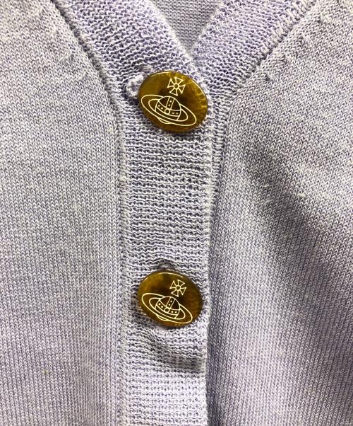 Vivienne Westwood RED LABEL（ヴィヴィアンウエストウッドレッドレーベル）Vivienne Westwood RED LABEL (ヴィヴィアンウエストウッドレッドレーベル) Vネックカーディガン パープル サイズ:2の古着・服飾アイテム
